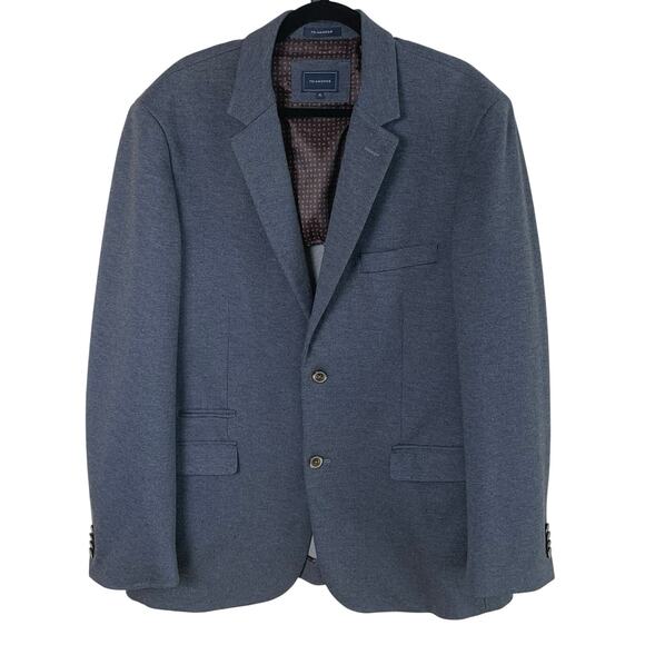 NEW 7 Diamonds Size XL Mens Sport Coat Blazer Jacket Navy Blue Lined Career Work - Picture 1 of 12